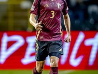 Belgium defender Arthur Theate plays during the match between Belgium and Italy at the King Baudouin Stadium for the UEFA Nations League - L...