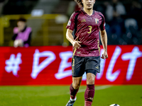 Belgium defender Arthur Theate plays during the match between Belgium and Italy at the King Baudouin Stadium for the UEFA Nations League - L...