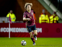 Belgium defender Wout Faes plays during the match between Belgium and Italy at the King Baudouin Stadium for the UEFA Nations League - Leagu...