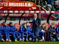 Italy trainer Luciano Spalletti is present during the match between Belgium and Italy at the King Baudouin Stadium for the UEFA Nations Leag...