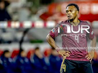 Belgium forward Lois Openda plays during the match between Belgium and Italy at the King Baudouin Stadium for the UEFA Nations League - Leag...