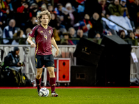 Belgium defender Wout Faes plays during the match between Belgium and Italy at the King Baudouin Stadium for the UEFA Nations League - Leagu...