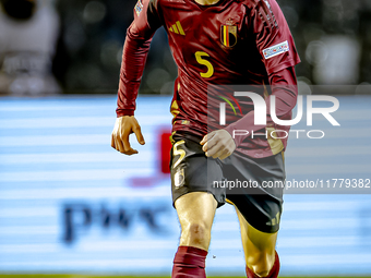 Belgium midfielder Maxim de Cuyper plays during the match between Belgium and Italy at the King Baudouin Stadium for the UEFA Nations League...