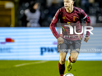 Belgium midfielder Maxim de Cuyper plays during the match between Belgium and Italy at the King Baudouin Stadium for the UEFA Nations League...