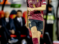 Belgium defender Wout Faes plays during the match between Belgium and Italy at the King Baudouin Stadium for the UEFA Nations League - Leagu...