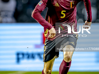 Belgium midfielder Maxim de Cuyper plays during the match between Belgium and Italy at the King Baudouin Stadium for the UEFA Nations League...