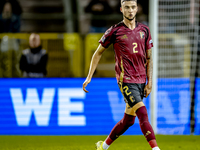 Belgium defender Zeno Debast plays during the match between Belgium and Italy at the King Baudouin Stadium for the UEFA Nations League - Lea...