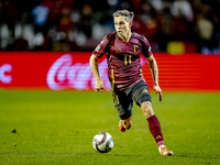 Belgium midfielder Leandro Trossard plays during the match between Belgium and Italy at the King Baudouin Stadium for the UEFA Nations Leagu...