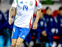 Italy defender Matteo Gabbia plays during the match between Belgium and Italy at the King Baudouin Stadium for the UEFA Nations League - Lea...