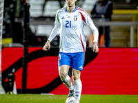 Italy defender Alessandro Bastoni plays during the match between Belgium and Italy at the King Baudouin Stadium for the UEFA Nations League...