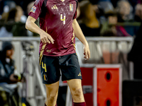 Belgium defender Wout Faes plays during the match between Belgium and Italy at the King Baudouin Stadium for the UEFA Nations League - Leagu...