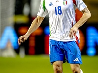 Italy midfielder Nicolo Barella plays during the match between Belgium and Italy at the King Baudouin Stadium for the UEFA Nations League -...