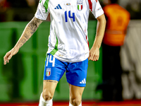 Italy defender Matteo Gabbia plays during the match between Belgium and Italy at the King Baudouin Stadium for the UEFA Nations League - Lea...