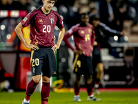 Belgium defender Ameen Al-Dakhil plays during the match between Belgium and Italy at the King Baudouin Stadium for the UEFA Nations League -...