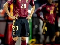 Belgium defender Ameen Al-Dakhil plays during the match between Belgium and Italy at the King Baudouin Stadium for the UEFA Nations League -...