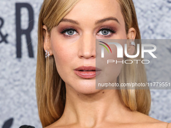 Jennifer Lawrence arrives at the Los Angeles Premiere Of Apple Original Films' 'Bread And Roses' held at the Hammer Museum on November 14, 2...