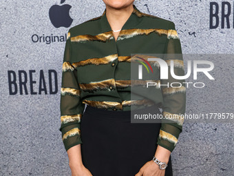 Sahra Mani arrives at the Los Angeles Premiere Of Apple Original Films' 'Bread And Roses' held at the Hammer Museum on November 14, 2024 in...