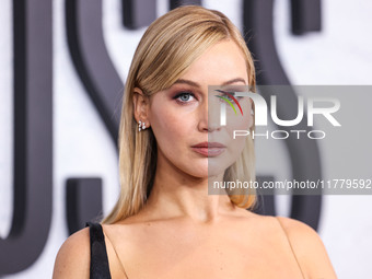 Jennifer Lawrence arrives at the Los Angeles Premiere Of Apple Original Films' 'Bread And Roses' held at the Hammer Museum on November 14, 2...