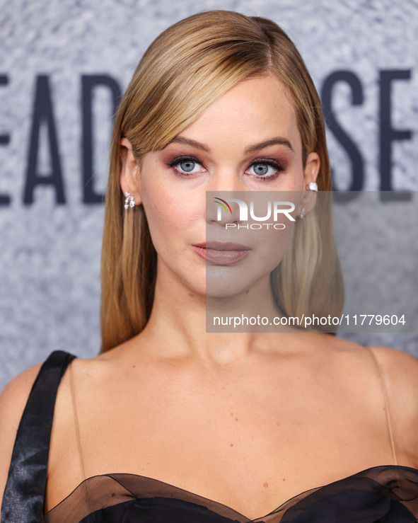 Jennifer Lawrence arrives at the Los Angeles Premiere Of Apple Original Films' 'Bread And Roses' held at the Hammer Museum on November 14, 2...