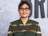 Sahra Mani arrives at the Los Angeles Premiere Of Apple Original Films' 'Bread And Roses' held at the Hammer Museum on November 14, 2024 in...