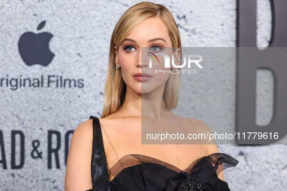 Jennifer Lawrence arrives at the Los Angeles Premiere Of Apple Original Films' 'Bread And Roses' held at the Hammer Museum on November 14, 2...