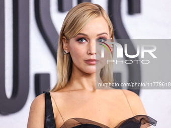 Jennifer Lawrence arrives at the Los Angeles Premiere Of Apple Original Films' 'Bread And Roses' held at the Hammer Museum on November 14, 2...