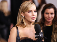 Jennifer Lawrence arrives at the Los Angeles Premiere Of Apple Original Films' 'Bread And Roses' held at the Hammer Museum on November 14, 2...