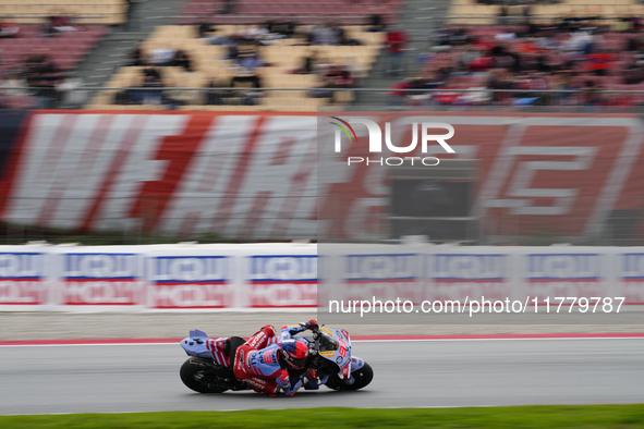 Marc Marquez (93) of Spain and Gresini Racing Moto GP Ducati during the free practice of the Motul Solidarity Grand Prix of Barcelona at Ric...