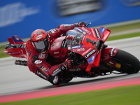 Francesco Pecco Bagnaia (1) of Italy and Ducati Lenovo Team during the free practice of the Motul Solidarity Grand Prix of Barcelona at Rica...