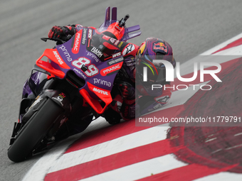 Jorge Martin (89) of Spain and Prima Pramac Racing Ducati during the free practice of the Motul Solidarity Grand Prix of Barcelona at Ricard...