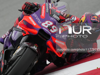 Jorge Martin (89) of Spain and Prima Pramac Racing Ducati during the free practice of the Motul Solidarity Grand Prix of Barcelona at Ricard...