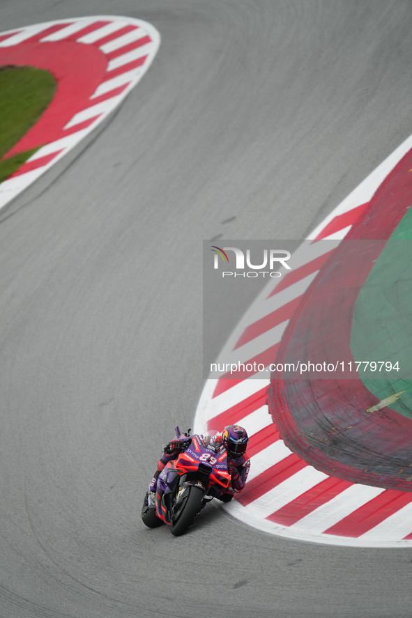 Jorge Martin (89) of Spain and Prima Pramac Racing Ducati during the free practice of the Motul Solidarity Grand Prix of Barcelona at Ricard...