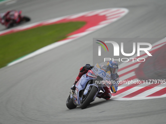 Alex Marquez (73) of Spain and Gresini Racing Moto GP Ducati during the free practice of the Motul Solidarity Grand Prix of Barcelona at Ric...