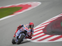 Marc Marquez (93) of Spain and Gresini Racing Moto GP Ducati during the free practice of the Motul Solidarity Grand Prix of Barcelona at Ric...