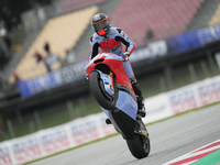 Albert Arenas (75) of Spain and Qjmotor Gresini Moto2 Kalex during the free practice of the Motul Solidarity Grand Prix of Barcelona at Rica...