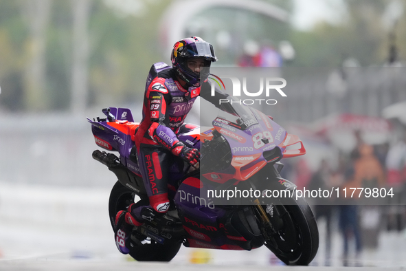 Jorge Martin (89) of Spain and Prima Pramac Racing Ducati during the free practice of the Motul Solidarity Grand Prix of Barcelona at Ricard...