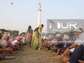 Devotees practice on the occasion of Guru Nanak Jayanti in Kolkata, India, on November 15, 2024. Guru Nanak Jayanti, also known as Gurpurab,...