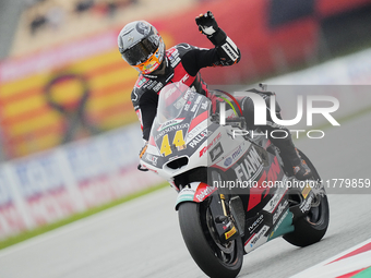 Aron Canet (44) Spain and Fantic Racing Kalex during the free practice of the Motul Solidarity Grand Prix of Barcelona at Ricardo Tormo Circ...