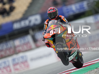 Deniz Oncu (53) of Turkey and Red Bull KTM Ajo Kalex during the free practice of the Motul Solidarity Grand Prix of Barcelona at Ricardo Tor...