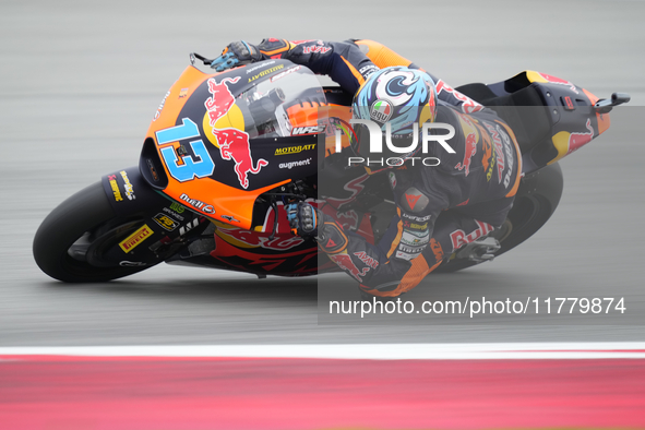 Celestino Vietti (13) of Italy and Red Bull KTM Ajo Kalex during the free practice of the Motul Solidarity Grand Prix of Barcelona at Ricard...