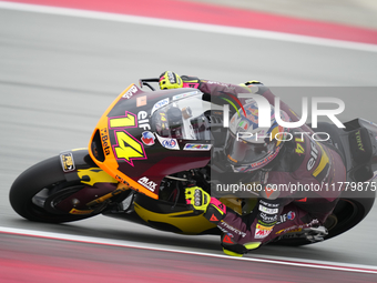 Tony Arbolino (14) of Italy and Elf Marc Vds Racing Team Kalex during the free practice of the Motul Solidarity Grand Prix of Barcelona at R...