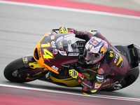 Tony Arbolino (14) of Italy and Elf Marc Vds Racing Team Kalex during the free practice of the Motul Solidarity Grand Prix of Barcelona at R...