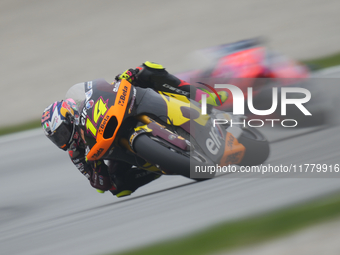 Tony Arbolino (14) of Italy and Elf Marc Vds Racing Team Kalex during the free practice of the Motul Solidarity Grand Prix of Barcelona at R...