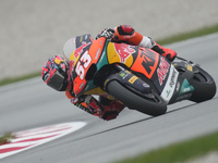 Deniz Oncu (53) of Turkey and Red Bull KTM Ajo Kalex during the free practice of the Motul Solidarity Grand Prix of Barcelona at Ricardo Tor...