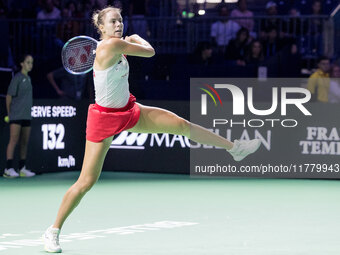 Magda Linette  during Billie Jean King Cup Finals match Spain vs Poland in Malaga Spain on 15 November 2024. (