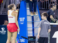 Magda Linette  during Billie Jean King Cup Finals match Spain vs Poland in Malaga Spain on 15 November 2024. (