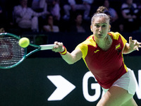 Sara Sorribes Tormo  during Billie Jean King Cup Finals match Spain vs Poland in Malaga Spain on 15 November 2024. (