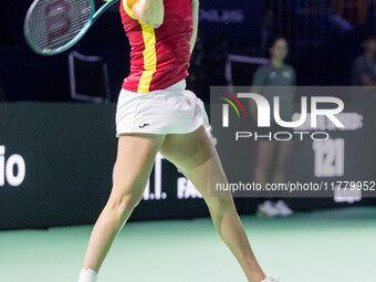 Sara Sorribes Tormo  during Billie Jean King Cup Finals match Spain vs Poland in Malaga Spain on 15 November 2024. (