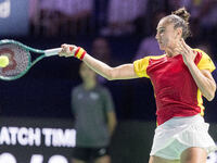 Sara Sorribes Tormo  during Billie Jean King Cup Finals match Spain vs Poland in Malaga Spain on 15 November 2024. (