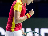 Sara Sorribes Tormo  during Billie Jean King Cup Finals match Spain vs Poland in Malaga Spain on 15 November 2024. (